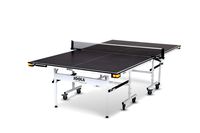 JOOLA Rally TL - Professional MDF Indoor Table Tennis Table w/ Quick Clamp Ping Pong Net & Post Set - 10 Minute Easy Assembly - Corner Ball Holders - USATT Approved - Ping Pong Table w/ Playback Mode