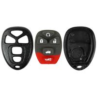qualitykeylessplus Black Replacement Case and Pad 5 Button Car Keyless Remote Key Fob FCC ID OUC60270 OUC60270