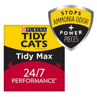 Purina Tidy Cats Clumping Cat Litter, Tidy Max 24/7 Performance Multi Cat Litter - 38 lb. Box
