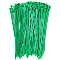 Livder 100 Pieces Green Heavy Self-Locking Nylon Zip Cable Ties, 8 Inch