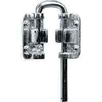 Defender Security U 9846 Prime-Line Loop Sliding Door Lock, Steel, Nickel Plated, 1-1/8"