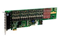 OpenVox A2410E41 24 Port Analog PCI-E Card Base Board + 4 FXS400 + 1 FXO400