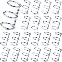 20 Pieces 3 Ring Metal Loose Leaf Binders Book Rings Snap Split Hinged with 20 mm Inner Diameter for DIY Travel Diary, Photo Album, Binding Spines Combs (Silver)