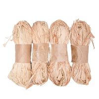Tosnail 7 Ounce Natural Raffia Bundle - Great for Gift Wrap, Box Filler