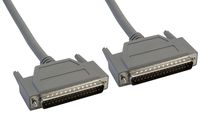 Amphenol CS-DSDMDB37MM-050 37-Pin DB37 Deluxe D-Sub Cable, Shielded, Male/Male, 50', Gray