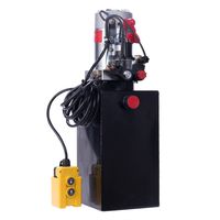 CO-Z Hydraulic Pump for Car Lift, Double Acting Hydraulic Power Unit for Dump Truck Dump Trailer with Steel Reservoir, Double Hydraulic Cylinder of 12V Power Supply & 10 Quart