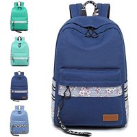 VentoMarea Lightweight Canvas Teen Girls Backpacks College High School Bookbag Casual Travel Laptop Daypack
