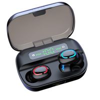 Wireless Headphones, True Wireless Bluetooth 5.0 Earbuds with Charging Case LED Display in-Ear Bluetooth Headset TWS Stereo HiFi Sound Waterproof for iPhone and Android