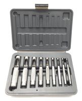 JENLEY Hollow Leather Punch Set, SAE, 9-Piece