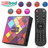 Xilibod Android 9.0 TV Box 4GB RAM/128GB ROM, RK3318 Quad-Core 64bit Cortex-A53, Penta-Core Mali-450,H.265 Decoding 2.4G/5G Dual-Band WiFi Smart TV Box - Model No.: HK1COOL 4GB 128GB