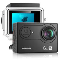 Neewer G1 Ultra HD 4K Action Camera 12MP, 98 ft Underwater Waterproof Camera 170 Degree Wide Angle WiFi Sports Cam High-tech Sensor and 2-inch Screen with Battery and Mounting Accessories Kit (Black)