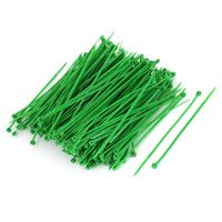 500pcs 4mmx150mm Nylon Self-Locking Electric Wire Cable Zip Ties Green