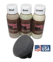 Leather Max Quick Blend Refinish and Repair Kit, Restore Couches, Recolor Furniture & Repair Car Seats, Jackets, Sofa, Boots / 3 Color Shades to Blend with/Leather Vinyl Bonded and More (Beach Mix)