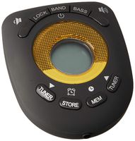 JENSEN Digital AM/FM Stereo Armband Clock Radio Headphone (JENSAB55B), Black, One Size