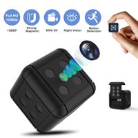 Hidden Camera Spy Camera Mini camera, HD 1080P Small Camera Dice Shape Night Vision Camera Not Gray Restore Live Color, Indoor/Outdoor Video Recorder Nanny Cam with Motion Detection/ Magnet Adsorption