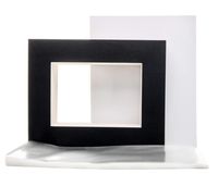 Pack of 50 8" x 10" Inch Pre-Cut Black Picture Mats Mattes for Photo + Backing + Bags (8 x 10 50-Pack Complete Set)