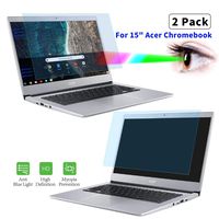 2-Pack 15.6 Inch Blue Light Blocking Screen Protector, Anti Glare Computer Filter Blue Light Filtering Screen Cover for Acer Chromebook 15 |Acer Aspire E15 |Acer Nitro 5 |Acer Predator 15.6 Laptop