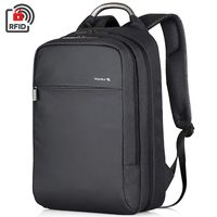 Hanke Travel Backpack Casual Backpack Expandable Laptop Backpack, Durable Anti-Theft Bag for Women & Men,Business Daypack Water Resistant College Schoolbag 15.6 inch Computer Rucksack(Black)