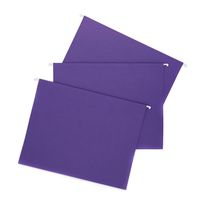 Smead Colored Hanging File Folder, Tabs Not Included, Letter Size, Purple, 25 per Box (64436)