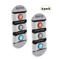 Made2Go Snap-in Cord Organizer Neatly Store Lightning Cables and Phone Chargers, Computer Chargers and HDMI Cables