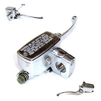 HYDRAULIC BRAKE MASTER CYLINDER *RIGHT* FOR RETRO TYPE CHINESE SCOOTER WITH LEVER AND M10 MIRROR HOLDER GY6 4 STROKE SCOOTER ZNEN LANCE BMS TNG BENZHOU BELLO .....