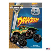 Monster Jam Dragon Decal Pack - Set of 9 Monster Truck Vinyl Stickers