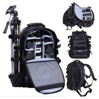 Camera Backpack Large DSLR/SLR Camera Case Pro Waterproof Tripod Holder with Rain Cover Outdoor Rucksack for Sony Canon Nikon Mirrorless Cameras