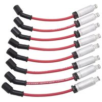 Edelbrock 22716 Max-Fire Ultra 50 GM LS Truck Spark Plug Wire Set, Magnetic Kevlar Core Material, Heavy Duty 8.5mm Diameter Silicone Jacket, High EMI/RFI Noise Suppression