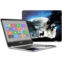 MightySkins Skin Compatible with Samsung Chromebook Plus 12.3"(2017 - Moonlight Deer | Protective, Durable, and Unique Vinyl wrap Cover | Easy to Apply, Remove, and Change Styles | Made in The USA