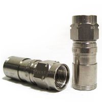 10 Pieces Corning Gilbert URS-59 Coax ULTRASHIELD RG59 Indoor/Outdoor Compression F Type Corrosion Resistant Nickel Plated Brass Coaxial ULTRASHIELD Cable Connector Fittings