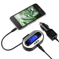 INSTEN LCD CAR FM Transmitter for Apple iPhone 7/7 Plus / MP3 iPod? ZUNE Sansa FUZE/Samsung Galaxy S7/S8/S9/S9+ Plus