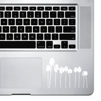 StickAny Palm Series 10 Palm Trees Sticker for MacBook Pro, Chromebook, and Laptops (White)