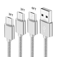 Micro USB Charger Cord for Samsung Galaxy A6 J4 J6 J8 J7 J3 Plus 2018,Express/Amp Prime 2 3,Halo On5,Alcatel 1X Tetra Cameox Idealxcite Verso,Charging Wire,Fast Charge Phone Cable 3-3-6FT