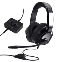 AmazonBasics Premium Gaming Headset for PC and Consoles (Xbox, PS4) with Desktop Mixer - Black