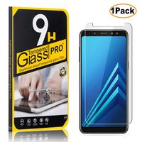 Tempered Glass Screen Protector for Samsung Galaxy A8 Plus 2018, CUSKING Ultra Clear Anti Scratch Screen Protector, 9H Hardness Screen Protector, 1 Pack