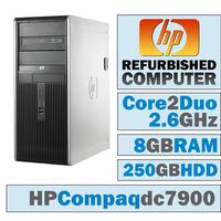 HP Compaq dc7900 CMT/Core 2 Duo E7300 @ 2.67 GHz/8GB DDR2/250GB HDD/DVD-RW/No OS