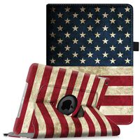 Fintie Rotating Case for iPad Mini 3/2 / 1-360 Degree Rotating Smart Stand Protective Cover with Auto Sleep/Wake for iPad Mini 1 / iPad Mini 2 / iPad Mini 3, US Flag
