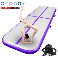 FBSPORT 40ft Inflatable Gymnastics Air Track Tumbling Mat Airtrack Mats for Home Use/Training/Cheerleading/Yoga/Water with Pump