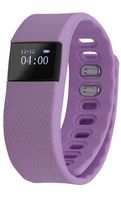 Activity Tracker Smart Band Fitness Pedometer and Sleep Monitor (lavender, Snap Button)