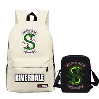 Kid Riverdale Fans Backpack Lunch box Lunch bag for School Travel Office Outdoor
