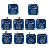 HiLetgo 10pcs TTP223B Capacitive Touch Switch Module Touch Sensor Switch Digital Capacitive Touch Sensor Switch DC 2~5.5V for Arduino Raspberry Pi