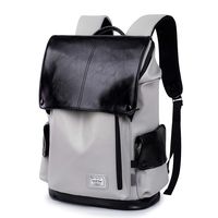 WindTook Laptop Backpack for Women and Men Travel Computer Bag School College Daypack with USB Charging Port Suits 15 Inch Notebook (PU-Gray)