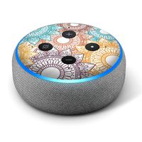 Bohemian 1 - Vinyl Decal Skin Compatible with Amazon Echo Dot 3rd Generation Alexa - Decorations for Your Smart Home Speakers, Great Accessories Gift for mom, dad, Birthday, Kids