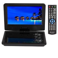 Region Free Portable DVD Player 9" Screen with 5 Hour Battery with headrest Mount case 110-240 Volts Dynastar Plays CPRM Discs Multi Region Code Free