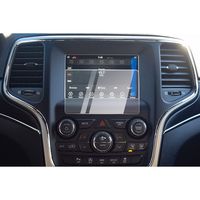 CDEFG Car Touchscreen Navigation Touch Screen Protector for 2018 2019 Grand Cherokee Uconnect, HD Clear Tempered Glass 9H Scratch Resistance (7IN)