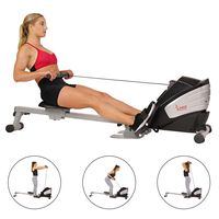 Sunny Health & Fitness SF-RW5622 Dual Function Magnetic Rowing Machine Rower w/LCD Monitor