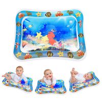 Keten Inflatable Tummy Time Baby Water Play Mat, Leakproof Water Filled Baby Toys for Children and Infant, Fun Activity Play Center Your Baby's Stimulation Growth(26'' x 20'') (Renewed)