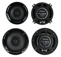 2) Kenwood KFC-1365S 5.25" 250 Watt + 2) KFC-1665S 6.5" 300 Watt 2-Way Speakers