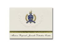 Signature Announcements Marion Regional Juvenile Detention Center (Ocala, FL) Graduation Announcements, Presidential Elite Pack 25 with Gold & Blue Metallic Foil seal