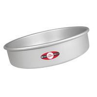 Fat Daddio's PRD-144 Round Cake Pan, 14 x 4 Inch, Silver